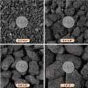 10 lb 0.8-1.2 Inch Small Black Lava Rocks for Fire Pits, Indoor Fireplaces, Outdoor Gas Fire Tables, Garden Landscaping Decoration