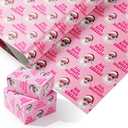 PlandRichW Funny Christmas Wrapping Paper - Pink Funny Santa with Heart Sunglasses - 40×28 Inch Unique Heavy Duty Fun Xmas Gift Wrap, 4 Folded Sheets for Women, Men Pack of 2