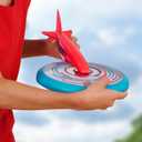 IMC Toys Jet Disc Hunter - 9" Disc and Plane Glider Tail, Great Outdoor Play, Easy to Throw and Catch, for Kids 6 and Up - Blue