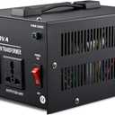 ZGROCK 1500W Voltage Converter Transformer Heavy Duty Step Up/Down- 110 / 220V- Circuit Breaker Protection