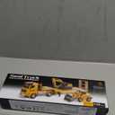 Kids Toys for 3 4 5 6 7 Years Old Boys, Die-cast Construction Toys Set w/Semi Truck, Excavator, Bulldozer, Alloy Engineering Construction Vehicles Truck Toys w/Lights & Sounds, Model Cars