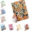 Floral Case for iPad 9th Generation 8th 7th Gen 10.2 inch Case Flower Pattern Cute Slim Leather Folio Smart Cover with Pencil Holder Auto Sleep/Wake, Color A