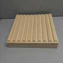 Art3d 12-Pack Slat Design 3D Wall Panels for Interior Wall Decor, 2x4 FT PVC Decorative Drop Ceiling Tiles - Oak, 24 x 48in.