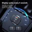 TENTECH USB C Car Charger, 170W 2-Port Superfast Car Charger Adapter,PD3.1/QC Cigarette Lighter USB C Charger for MacBook, iPhone 17/16/15, iPad, AirPods, Android,Samsung with LED Voltage Display