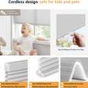 LazBlinds Cordless Cellular Shades, Light Filtering Honeycomb Shades for Home, Thermal Insulation Noise Reduction Blinds for Windows, 28'' W x 48'' H, Grey