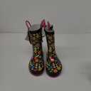 Western Chief Kids Floral Swirl Rain Boot, Black, 10