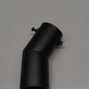Black Exhaust tip - Fit 1.5 to 2 Inch Exhaust Tail Pipe Diameter- Black Coated Stainless Steel - Car Muffler Tips