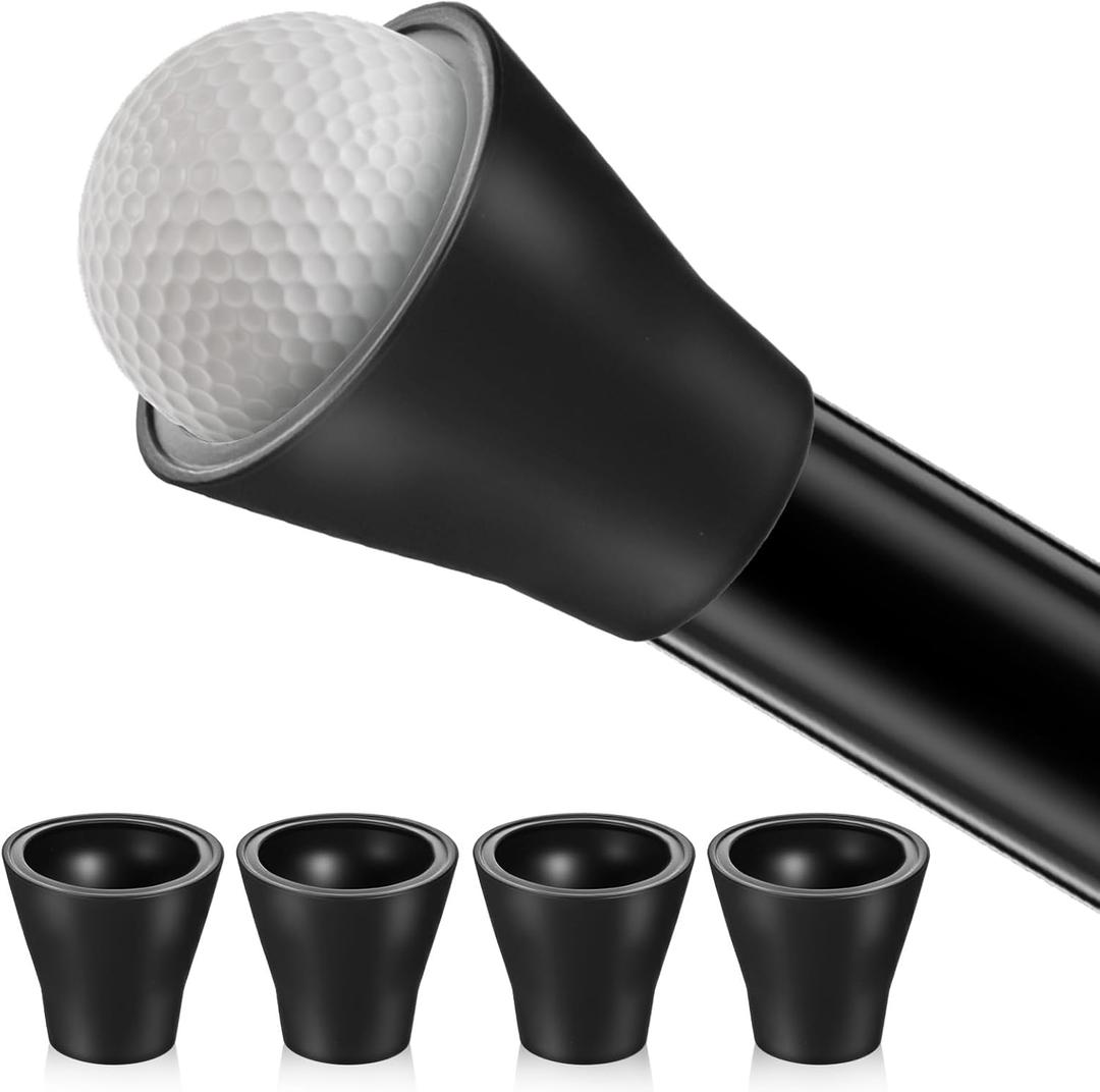 4PCS Golf Ball Grabber Suction Cup Golf Ball Retriever Quick-Install Golfs Balls Picker Upper Tool Portable Grip Sucker Tool Back Saver Durable Golfs Balls Grabber for End Putter Swing Handle