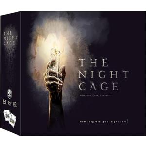 The Night Cage by Smirk and Dagger, a Spooky Cooperative Strategy Game, 1-5 Players Lost in a Dark Maze with only a Candle, Fun Horror Themed Tile Laying and Perfect for Game Night, Adults, Teens 14+