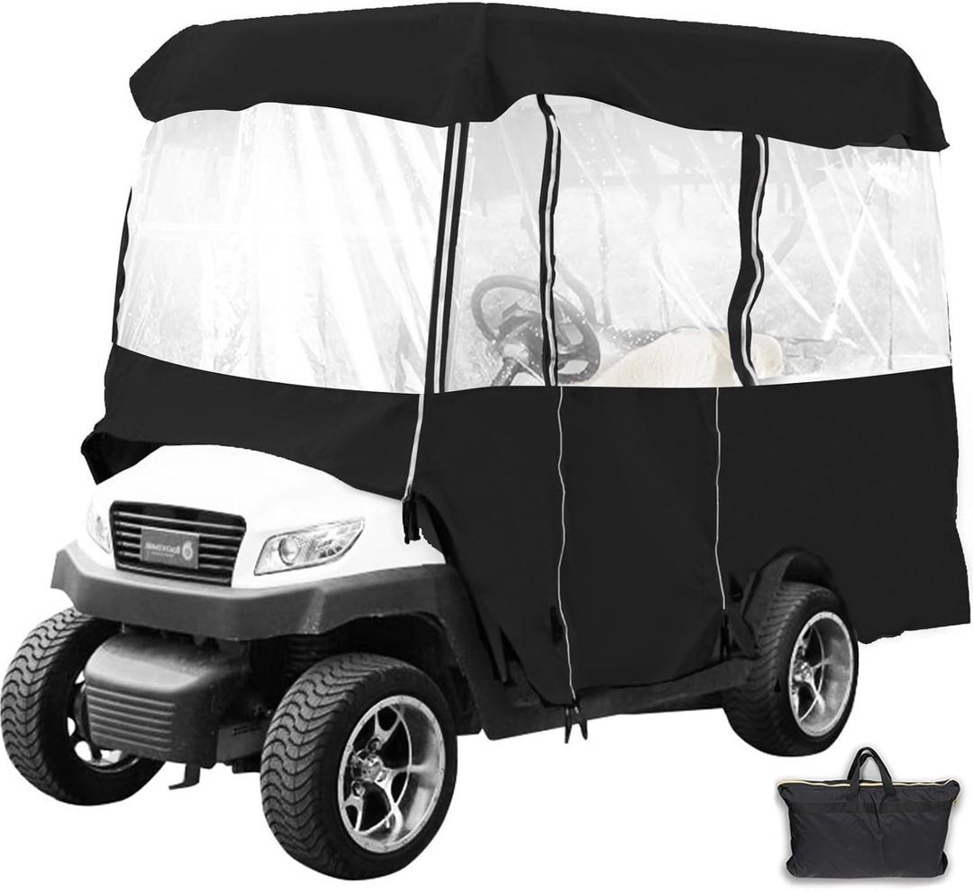 VEVOR Golf Cart Enclosure, Polyester Driving Enclosure, Club Car Covers Universal Fits for Most Brand Carts, Sunproof and Dustproof Outdoor Cart Cover