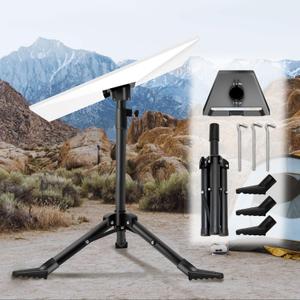 Starlink Gen 3 Mount, Starlink Tripod Mount Gen 3 with Adapter, Adjustable Height Starlink Rev4 Standard Kickstand Dish Accessories, Easy Installation