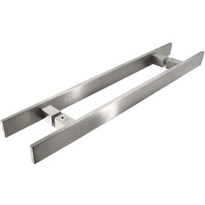 TOGU TG-6018 36 inches Solid Standoffs Heavy-Duty Commercial Grade-304 Stainless Steel Push Pull Door Handle/Barn Door Pull Handle/Glass Pulls, Full Brushed Stainless Steel Finish
