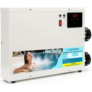 Pool Heater 11KW 220V-240V for Above Ground Pool, Hot Tub, Water and Swimming Pool Heaters for Above Ground Pools, spa Heater