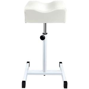 LOVEVLOGY Pedicure Foot Rest,Height Adjustable Pedicure Chair,Non-Slip Pedicure Stool for Massage Office or Home (White)