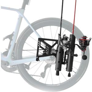 Aventik Bike Fishing Rod Holder for Bike Hold 2 Rods Easy to Mount Secure Stable Fishing Pole Holders