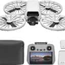 DJI Flip Fly More Combo With RC 2 Screen Remote Controller, Drone With 4K UHD Camera for Adults, Palm Takeoff, Auto Return, Intelligent Flight, 3 Batteries for 93-Min Flight Time