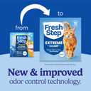 Fresh Step Extreme Multi Cat Clumping Litter with Febreze Freshness, Low Dust, Odor Control with Ammonia Block Tech, Compatible in Automatic Litter Boxes, 14 lb. Box