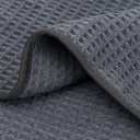 HOMEXCEL Waffle Bath Towels Set 4 Pack, Premium Microfiber Bathroom Towels, Ultra Soft, Lightweight, Highly Absorbent and Quick Dry Towel for Bathroom, Gym, Shower, Hotel, and Spa, 30 x 60 Inch, Grey