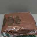 KEQIAOSUOCAI Rust Terracotta Blackout Curtains 96 Inch Length 2 Panels Boho Fall Bohemian Back Tab Hook Belt Pleated Brick Red Copper Color Linen Textured Curtains for Living Room Bedroom 50x96