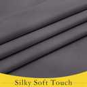 NICETOWN Blackout French Door Curtains, Room Darkening Lockdown Classroom Window Covering Shade for Privacy, Front Back Thermal Insulated Curtain for Living Room Bedroom, 1 Panel, Grey, 8" W x 36" L