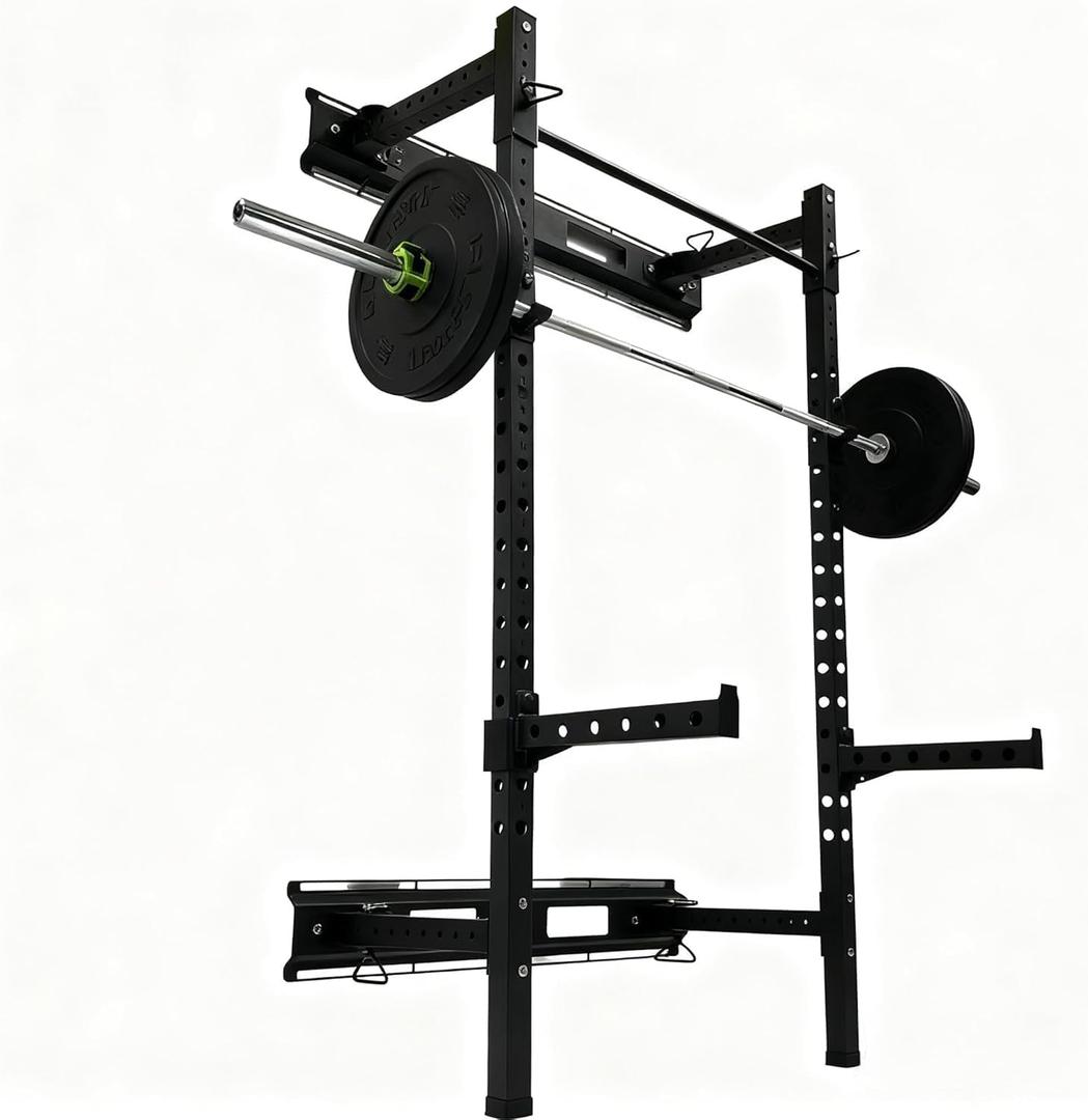 Fitvids Power Rack Squat Stand, 1000 Pound Capacity 3 x 3 for Home & Garage Gym with J-Hooks, Multiple Styles
