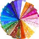 RAJBHOOMI HANDICRAFTS Rajbhoomi 25 Pieces Of Vintage Silk Remnants, Silk Fabric Scraps, Easter Egg Dyeing Silk Scraps, Silk Recycled Craft Fabric (8 X 8 Inches)