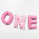 One Silly Goose Birthday Decorations Gradient Pink Felt Handmade Pre-Strung 3d Goose 1st Birthday Banner for Baby Girl First Bday Party Decorations Fireplace Nursery Home Wall Decor