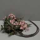 Zeyune 3 Pcs Artificial Pink Berry Stem Spring Faux Flowers Picks Branches Fake Realistic Sedum Stem Spray for Wedding Holiday Seasonal Farmhouse Mantel Harvest DIY Home Decorations(35 Inch)