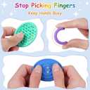 3 x Fidget Sensory Toys for Kids & Adults with Autism ADHD: 6-Pack Silent Small Anxiety Relief Items, Quiet Fidgets & Worry Stones for Classroom Prizes, Mini Desk Toys for Calm Down, Stress Relief Gifts