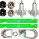 Deck Rebuild Kit for A YP C raftsman 42 Inch LT1000 LT2000 Riding Mower (2) 130794 Spindle (2) Blade 134149 (1) 144959 95 1/2 Inch Belt and Pulleys 2 153535 Deck Idler 1 173438 Idler 1 173437 Idler