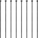 Dog Playpen Stakes - Dog Pens Accessories, for Indoor Outdoor RV Puppy Large Medium Puppy Dog Playpen (35 inch, Silver Black)