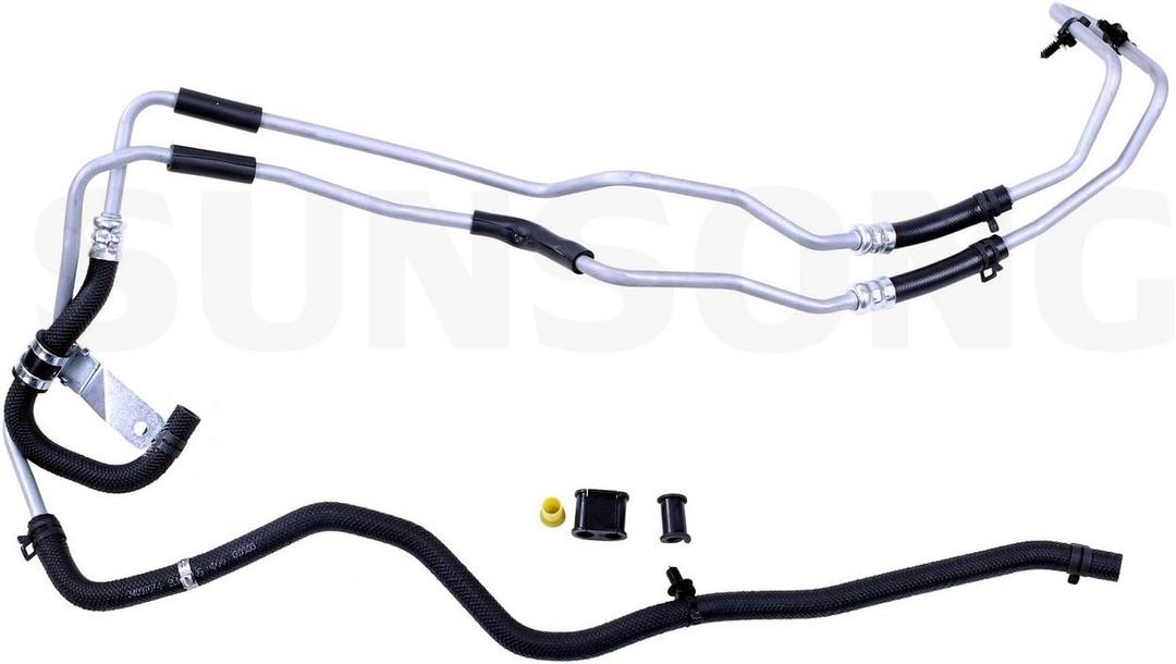 Sunsong 3403707 Power Steering Return Line Hose Assembly Compatible with Select Dodge Caliber 2007-2012, Jeep Compass 2007-2017, Jeep Patriot 2007-2017 and other Models