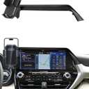 PZK Car Phone Holder for Toyota Highlander Hybrid Lmited/Platinum 2020-2024 2025 Accessories Only for 12.3-inch Screen Auto Lock Car Phone Mount Hands Free 360 Rotation (Not Fit 8-Inch L/LE/XLE)