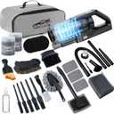 NIKCOSMK Car Cleaning Kit, Car Detailing Kit with Car Vacuum 8000PA High Suction, Car Interior Cleaning Supplies with Detailing Brushes, Windshield Cleaner Tool, Car Accessories for Men & Women (Black)