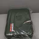 Fireproof Document Box with Lock, 5200F Fireproof Water Resistant Hard Case File Organizer Safe Box for Important Documents, Certificates, Laptop, Passports (Green)