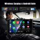 Leadfan Android 12 Car Radio for Toyota Highlander 2014-2019 Stereo with Apple CarPlay Android Auto, 10.1 Inch IPS Touch Screen Audio Receiver with Bluetooth WiFi GPS Navigation Rear Camera SWC