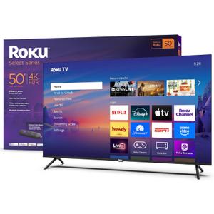 Roku Smart TV 2025  50-Inch Select Series, 4K HDR TV  RokuTV with Enhanced Voice Remote  Flat Screen LED Television with Wi-Fi for Streaming Live Local News, Sports, Family Entertainment