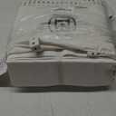 Threadmill 100% Cotton Sheets for King Size Bed - 600 Thread Count King Bed Sheets Set with 16 Deep Pocket - Sateen Weave 4-Piece Bedding Set with Cooling Effect, White (Hotel White Solid)