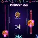 24Pcs Thanksgiving Party Favors Bulk, 8 Rings, 8 Necklaces, 8 Bracelets, Glow in The Dark Thanksgiving Party Supplies, Pumpkin Exchange Gift Set Goodie Bag Fillers