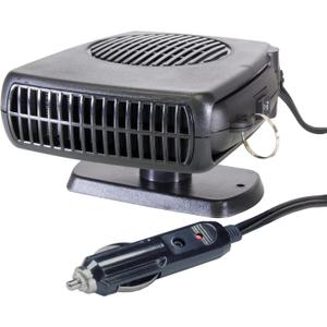 2V Portable Window Defroster for Car, Truck, SUV, Jeep, 2 in 1 Fast Car Heater and Defogger with Plug in Cigarette Lighter, Black
