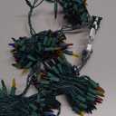 Multicolor Christmas Lights String 50FT 200 Count Incandescent Bulbs Mini Lights with Green Wire for Christmas Tree, Garland, Wedding, Party, Home, Indoor & Outdoor Festival Decoration