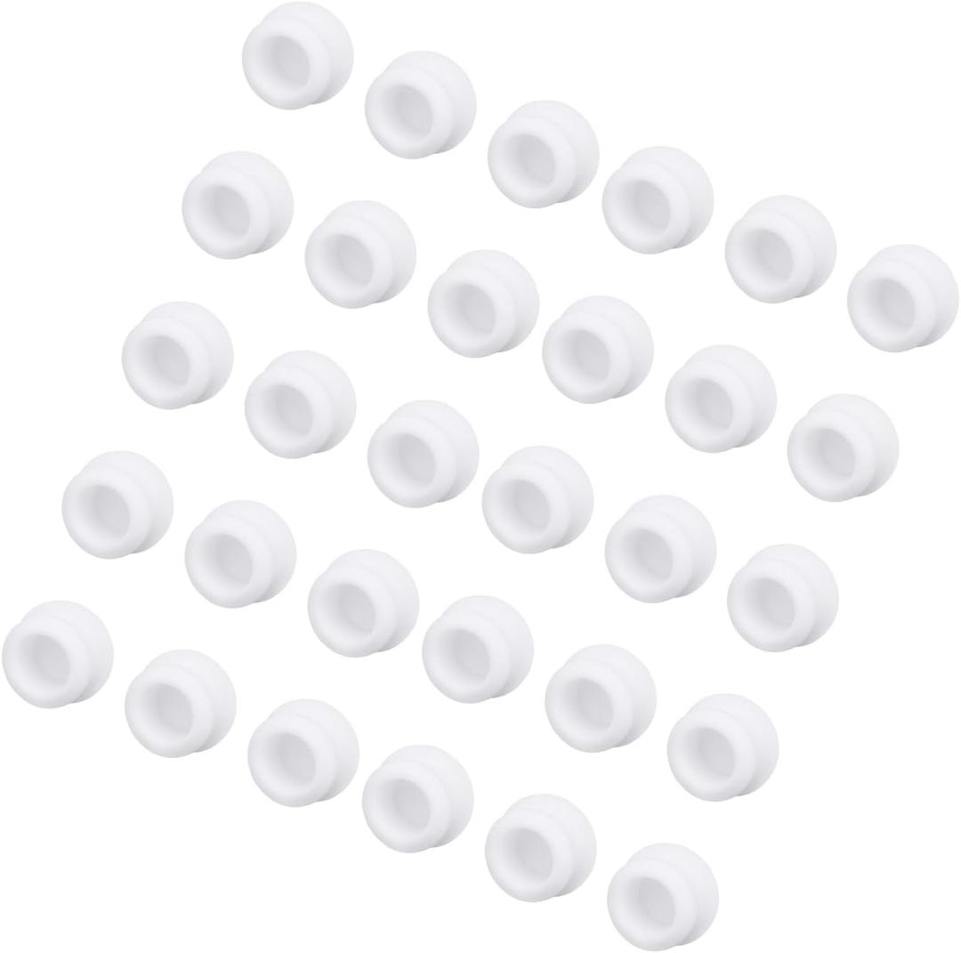 4 x Silicone Hole Plugs, 5.5mm Diameter Snap-in Locking Plugs, Round Hole Covers, Elastic Waterproof Plugs for Bathtub JetsAutomotive & PlumbingWhite30 Pack