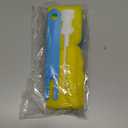 Ryaco Borosilicate Glass Water Bottle 33oz/1L/1000ml BPA-Free Leak Proof Ideal for School Home Office Travel Sport Yoga Gym Hot Cold Drinks with Portable Neoprene Carrying Sleeve and Sponge Brush (33.8 Ounces, Black)