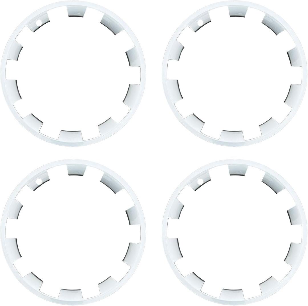 for Tesla Model Y 20 Inch Helix Wheel Rim Protector Hubcaps Helix Wheels Rim Cover Tire Trim Rings Silver 4Pcs Model Y Accessories, Silver