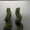 3FT Artificial Spiral Boxwood,Topiary Trees Artificial Outdoor-Indoor Outdoor Decor - Plastic Pots, 2Pack