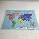 MWB World Map Wall Art Poster for Kids - Educational Map Posters for Kids includes Countries, States, Capitals & Pictures | Perfect for Classroom Decor or Home | 18" x 24" Laminated Durable Poster