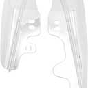 Motorcycle Mid Frame Air Deflectors Heat Shield Fit for Harley Touring Road Glide Electra Glide Road King Street Glide 2001-2008 (Chrome)