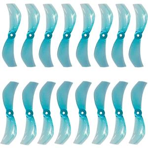 Gemfan 16Pcs 40mm 2-Blade Props 1610 Propeller 1.5mm Hole for FPV Racing Freestyle Tinywhoop Drones Like Mobula 7(Blue 8CW 8CCW)