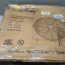 iLIVING 20 Inch Heavy Duty Floor & Wall Mount Fan - 5750 CFM High Velocity, 120-Watt, 3-Speed, Industrial Cooling for Garage, Workshop, Office, Home - UL Listed, Black