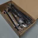 Home Expert 15 Pack Cabinet Handles 3 Inch Black Cabinet Pulls Matte Black Kitchen Cabinet Handles Drawer Pulls with Square Base Kitchen Cabinet Hardware 5 Inch Overall Length